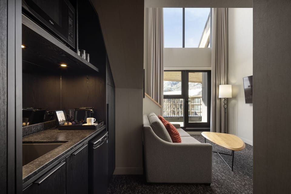 Loft Suite, Balcony | Private kitchenette | Espresso maker, coffee/tea maker, fridge, electric kettle