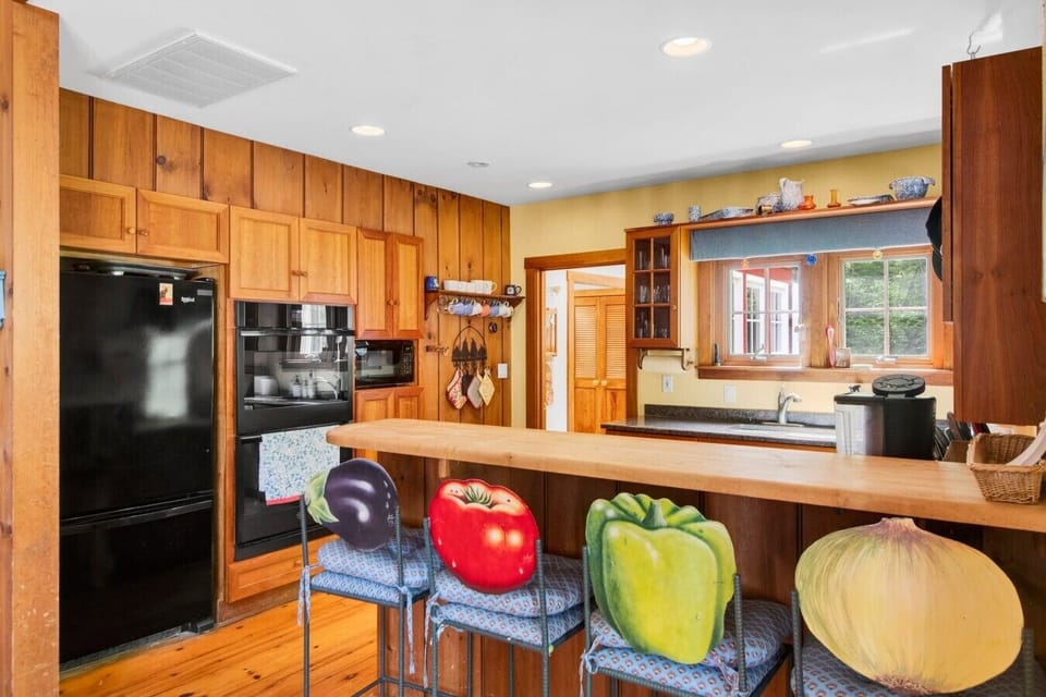 Spacious kitchen with center island