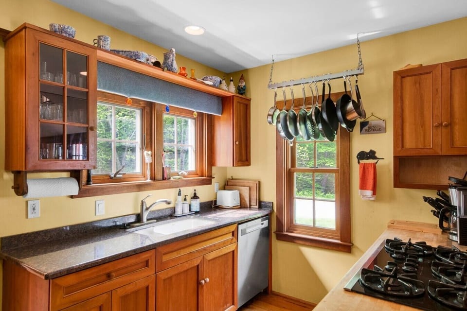 Country kitchen with ample counter space