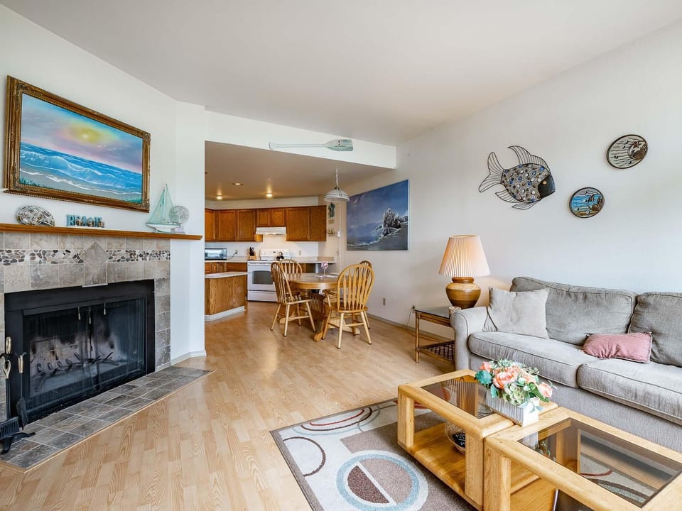 Curl up in front of the fireplace