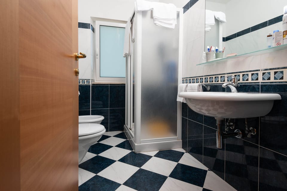 Double Room, 1 Queen Bed, Non Smoking | Bathroom | Shower, free toiletries, hair dryer, bidet
