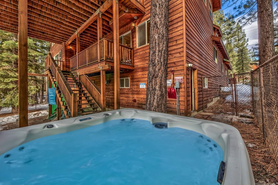 Relax in the hot but after a day on the slopes or trails