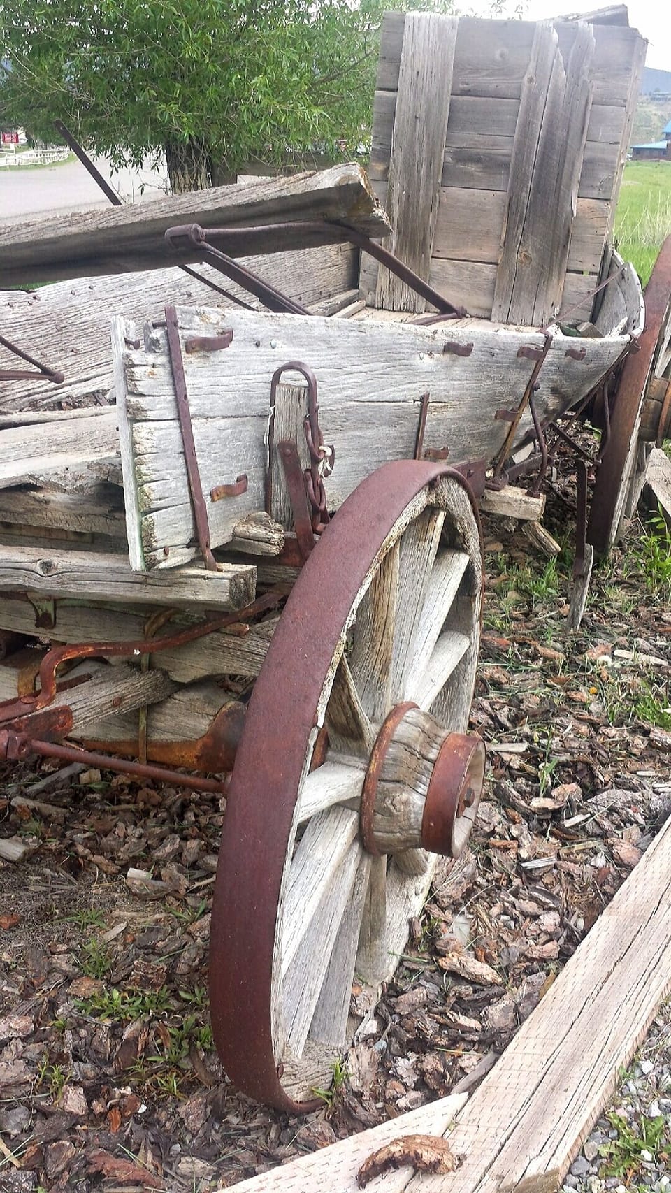 The old chuck wagon out front.