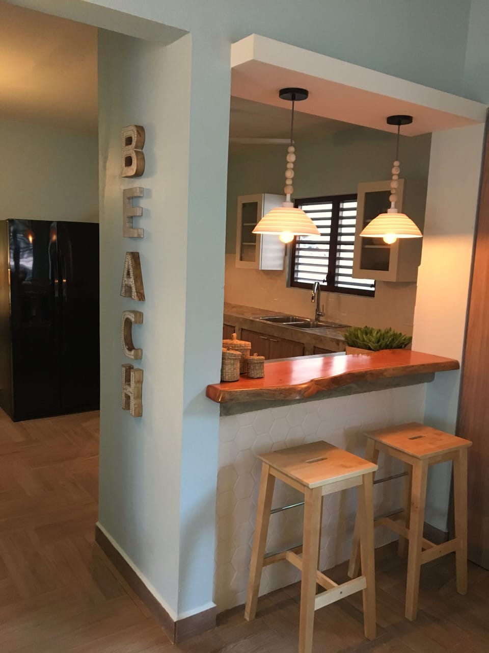 That looks into our designer spacious kitchen.