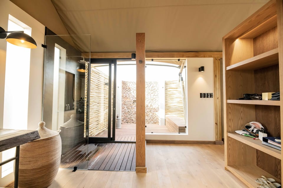 Shower, eco-friendly toiletries, hair dryer, towels
