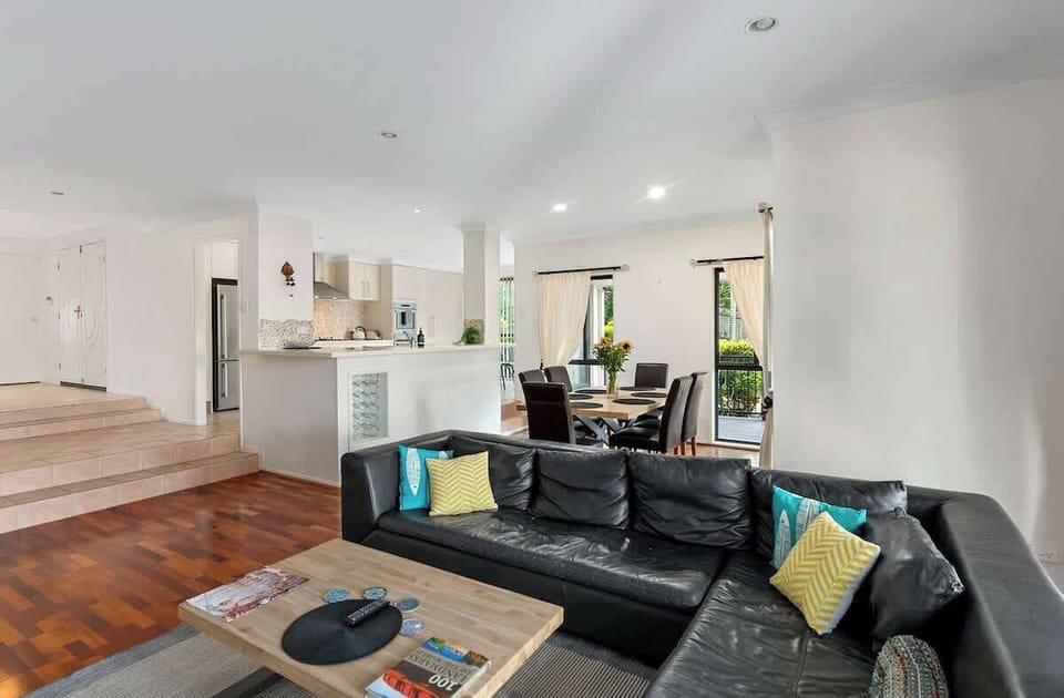 Spacious open-plan living...