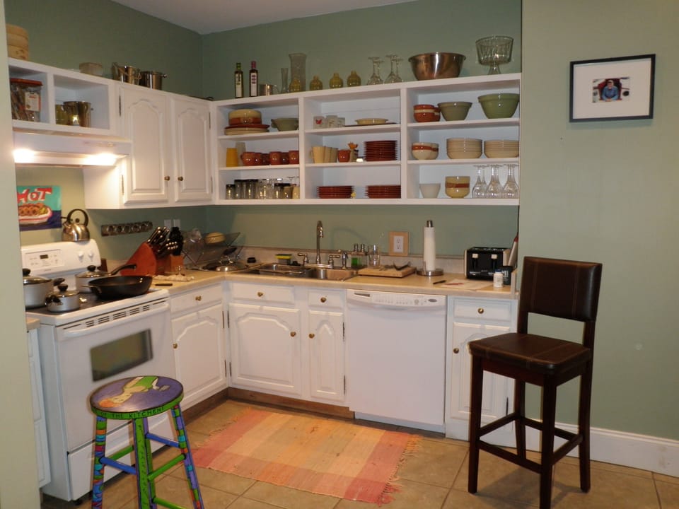 A fully stocked kitchen