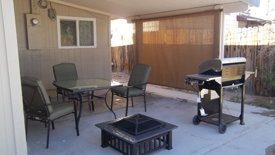 Coverd patio area