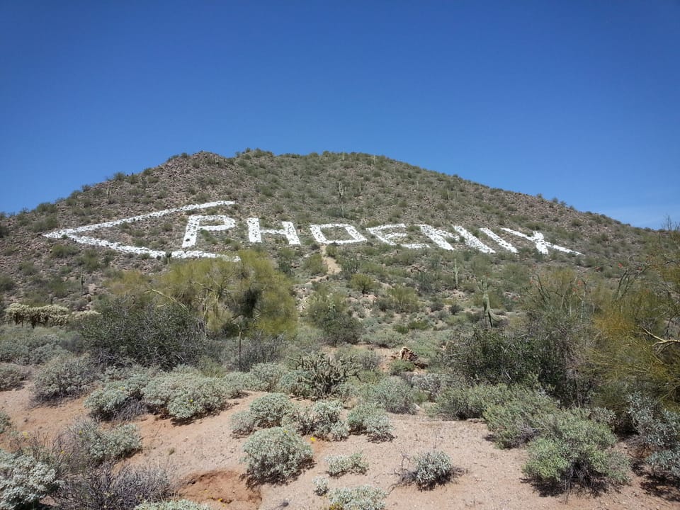 Phoenix marker on Usery Moutain