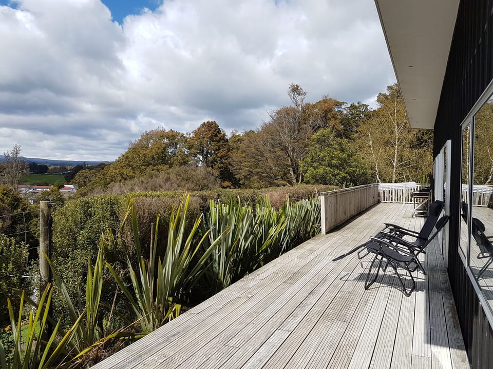 Large sunny deck