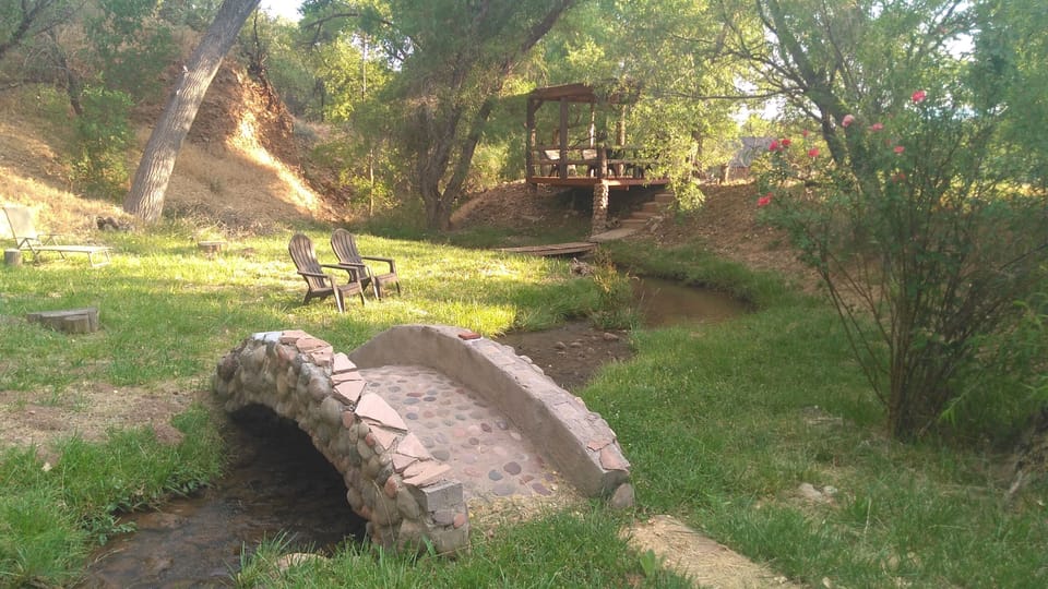 Stone bridge to a quiet spot