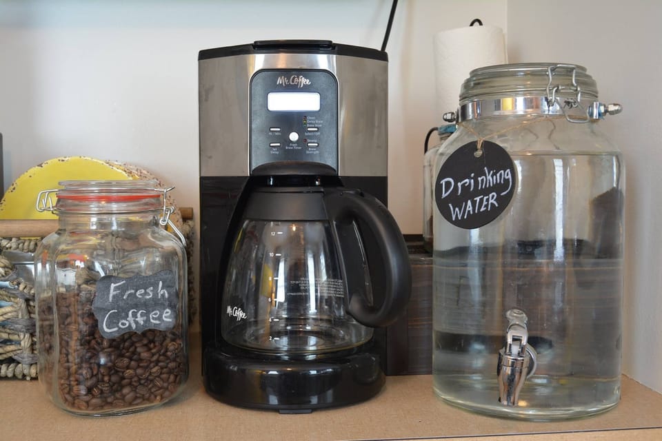 Fresh roasted coffee for your morning on the balcony