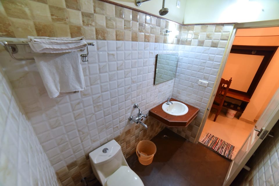 Deluxe Room AC | Bathroom | Shower, towels