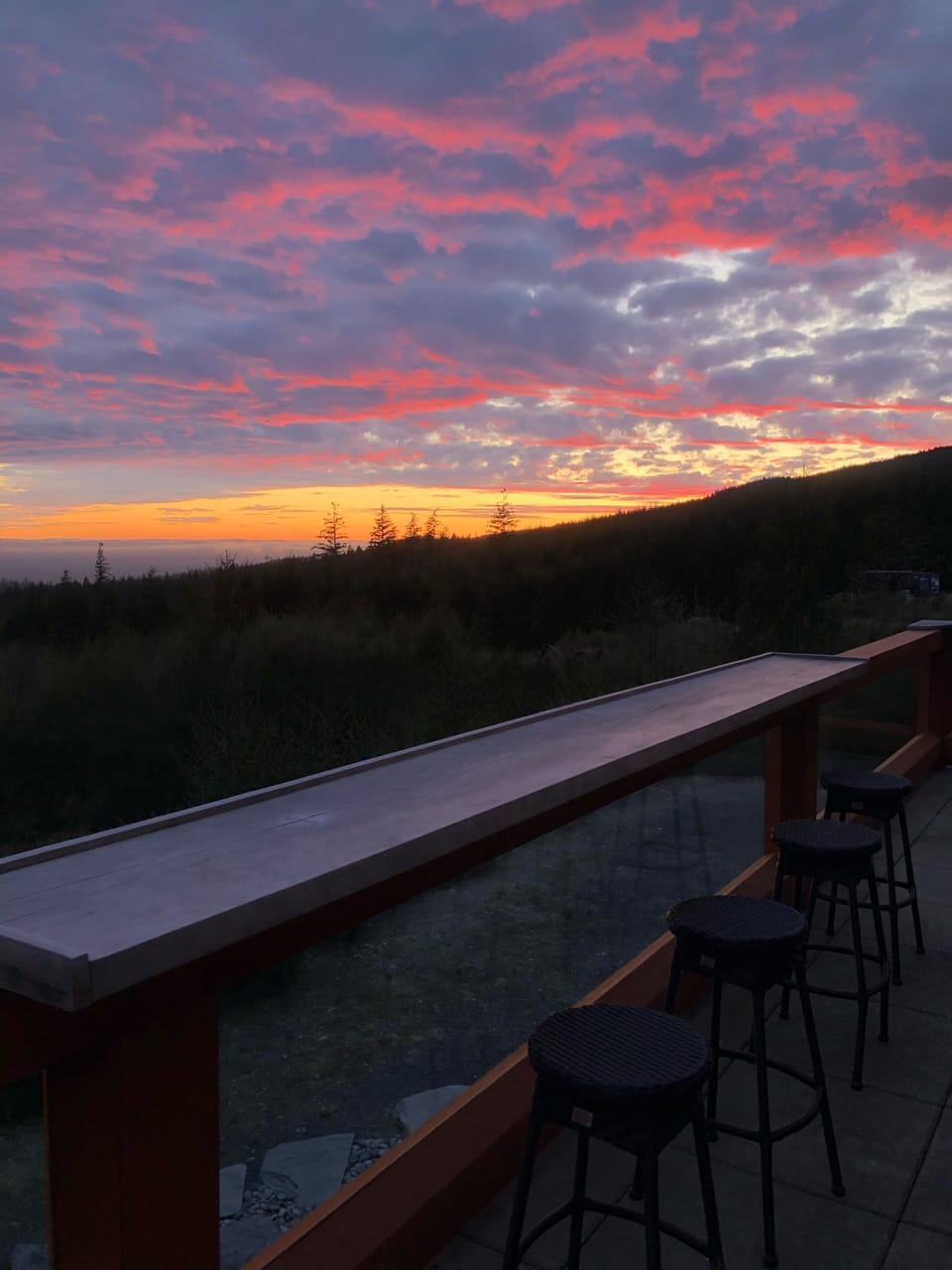 Sunset from the upper deck