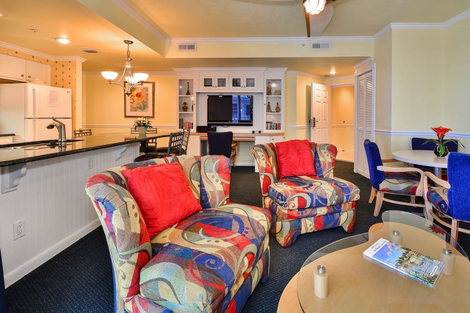 Living Room looking in from Balcony