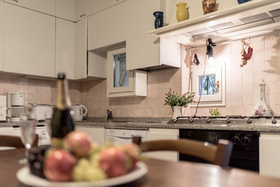 Apartment, 3 Bedrooms, Terrace | Private kitchen | Full-size fridge, microwave, oven, stovetop