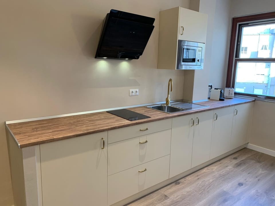 Deluxe Apartment, Kitchen | Private kitchen