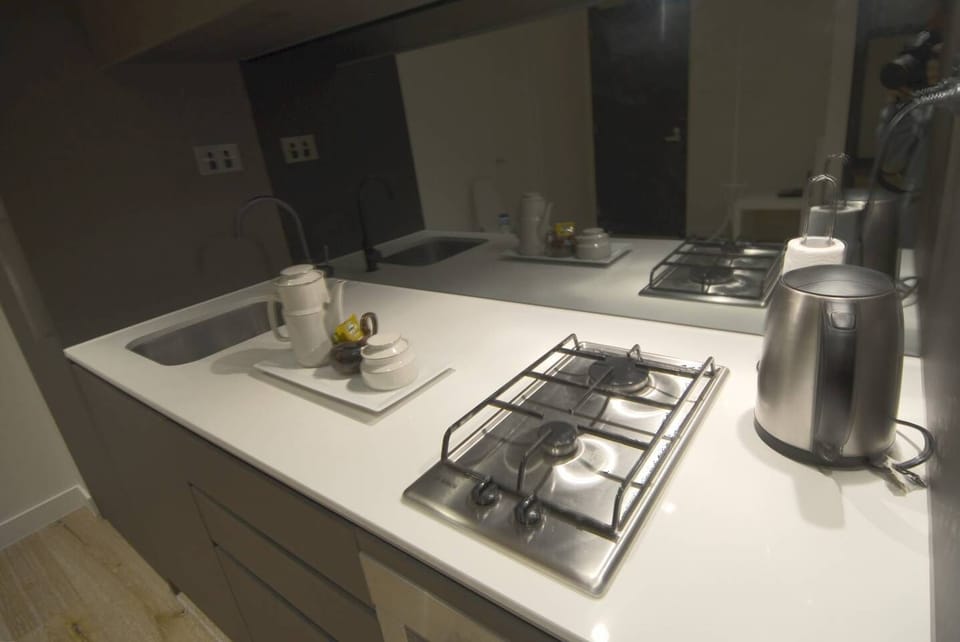 Kettle and stove