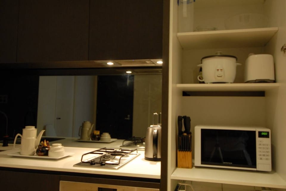 Microwave, rice cooker, toaster