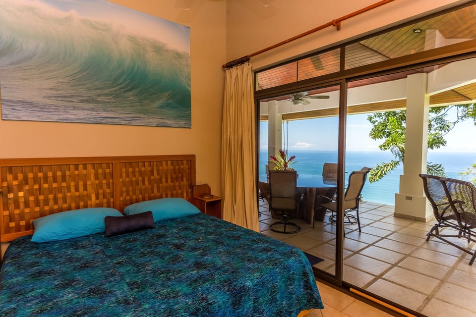 King bedroom on the main level  . . .