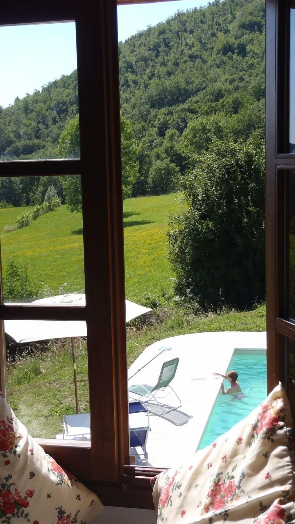 Bedroom One, pool view