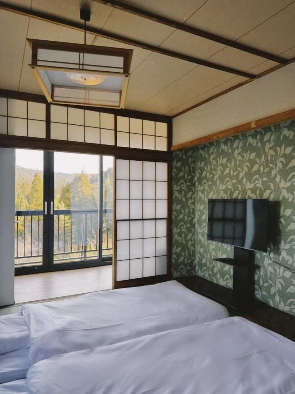 Japanese-style room (with open-air bath), 8 tatami mats, non-smoking | Free WiFi, bed sheets