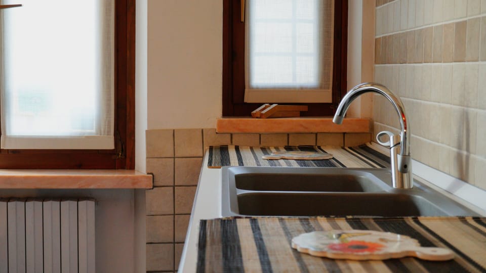 Deluxe Apartment, kitchen, terrace | Living room | TV