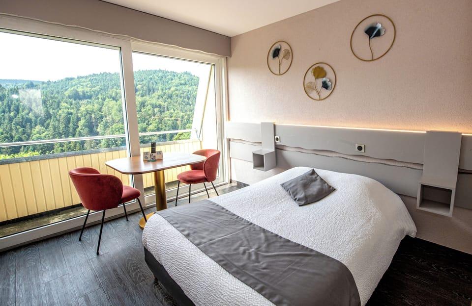 Double Room (Panorama) | Individually decorated, desk, laptop workspace, blackout drapes