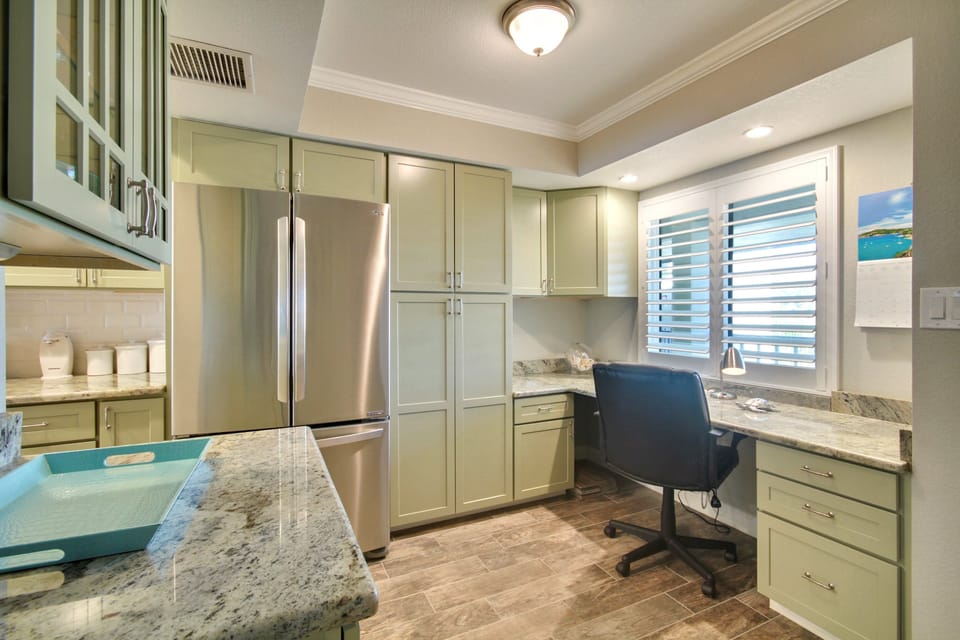 Kitchen with desk