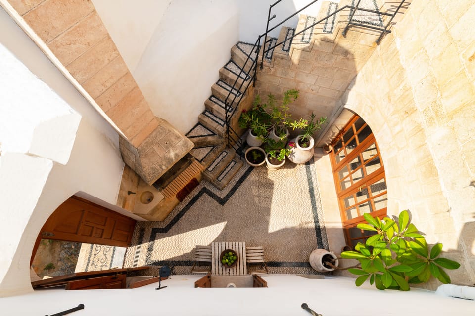 Villa Valasia Inside Courtyard View from the Roof Terrace