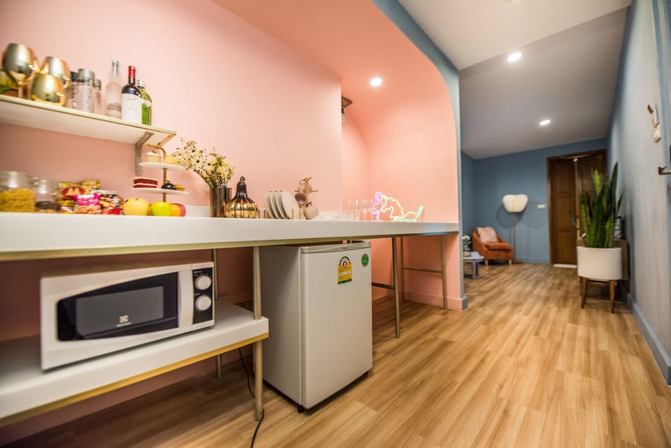 2 Bedrooms Suite | Private kitchen | Fridge, microwave, coffee/tea maker, electric kettle