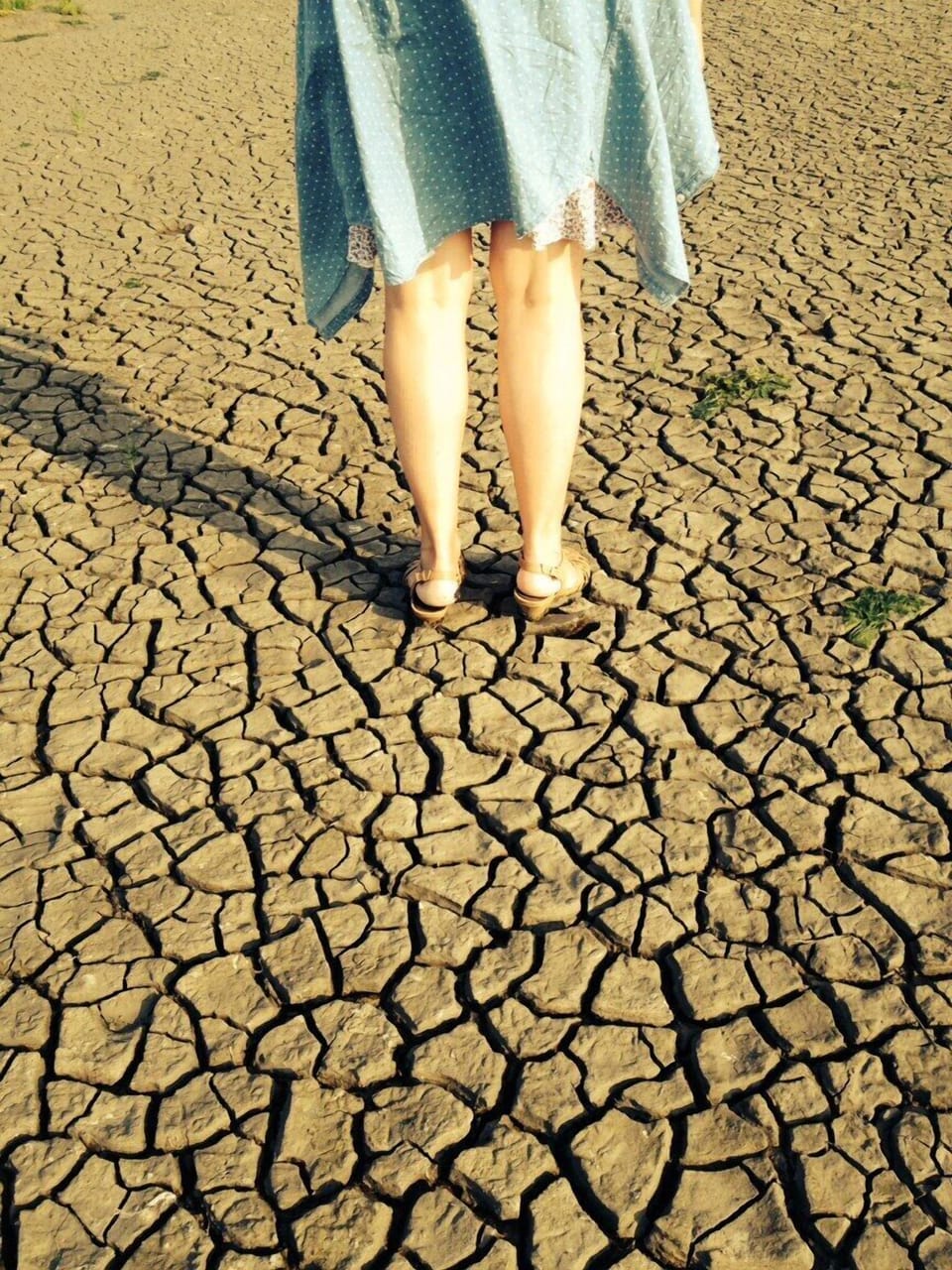 Mudflat hike in high heels
