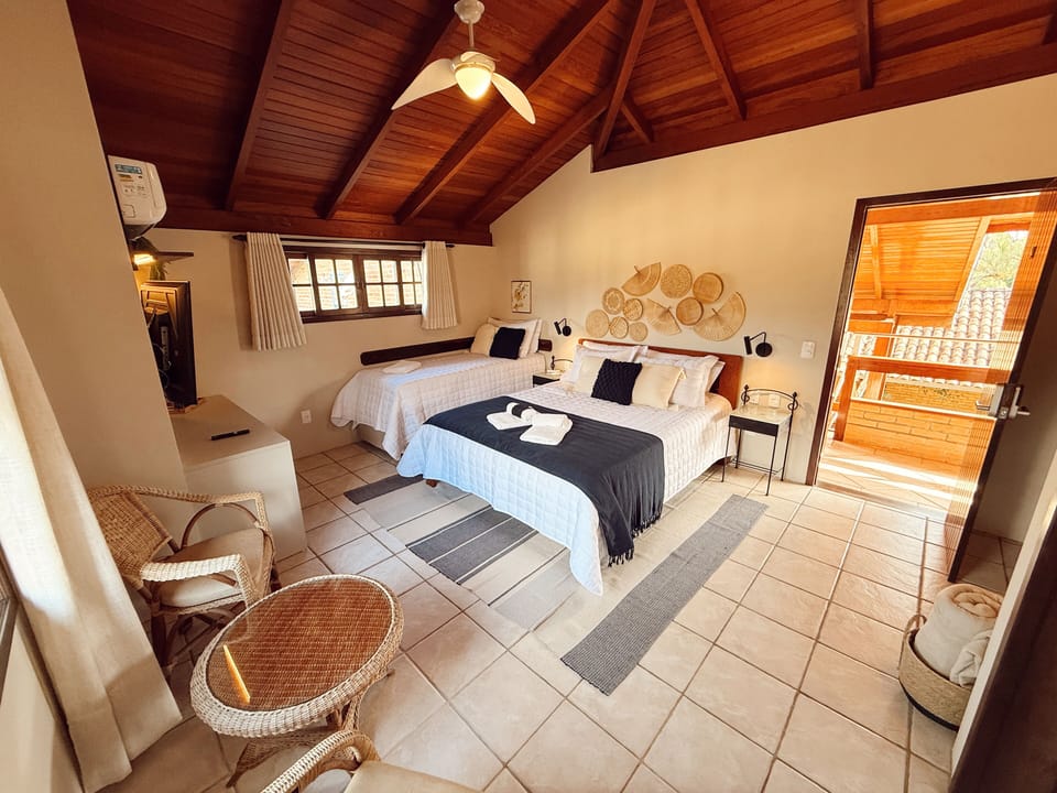 Superior Double Room, Multiple Beds, Non Smoking, Garden View | Premium bedding, minibar, in-room safe, desk