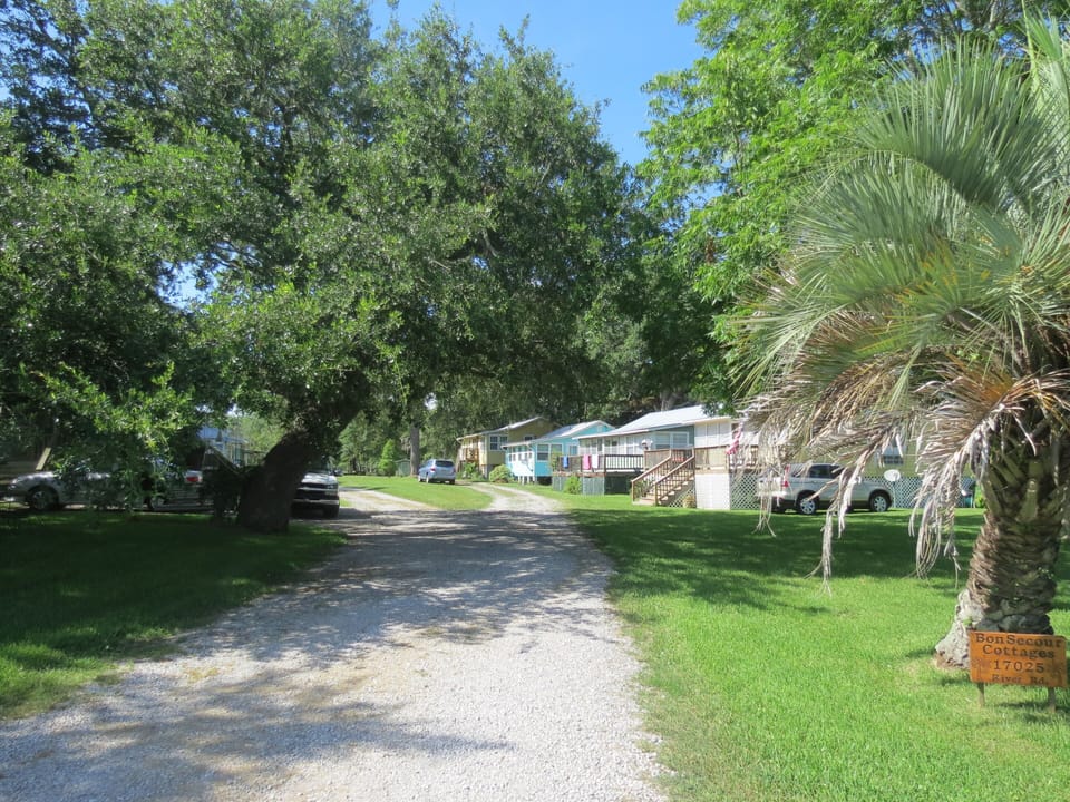 Entering the Fish Camp from River Road