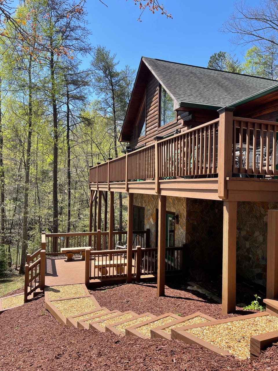 New lower deck and steps