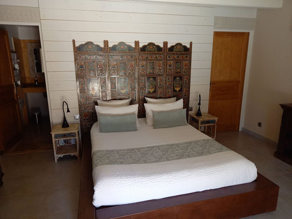 Double Room 1, Pool View | Individually decorated, individually furnished, desk, blackout drapes