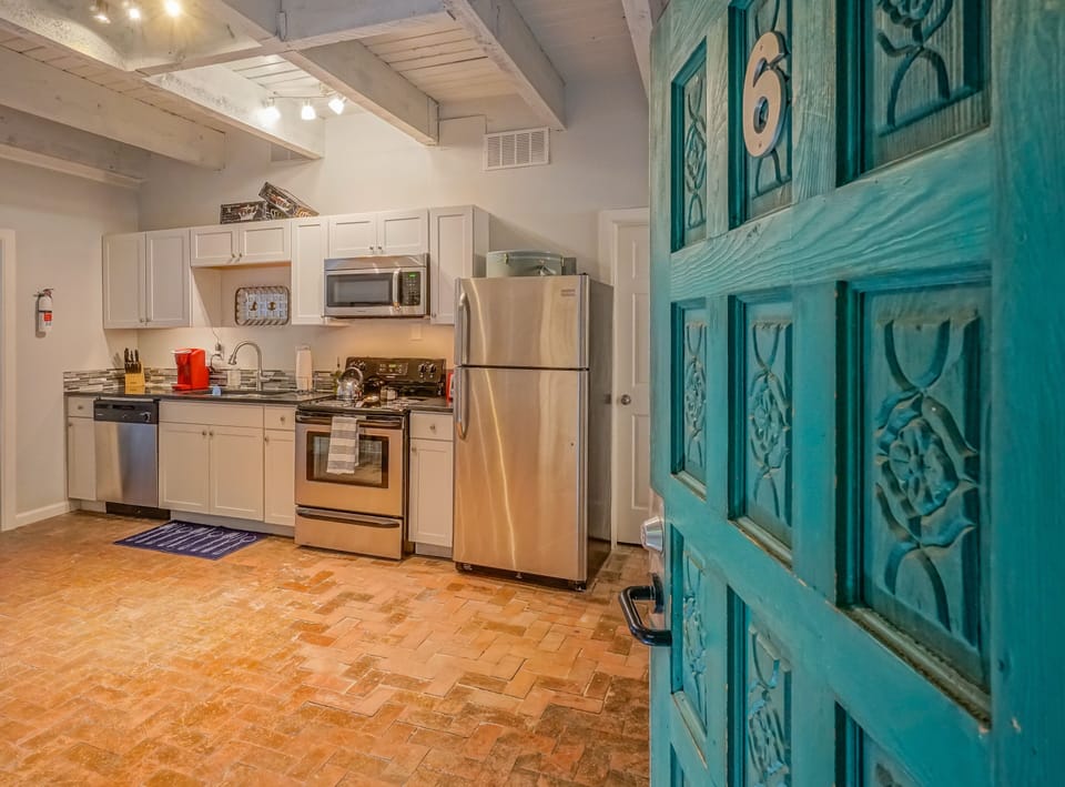Front door looking into the open kitchen