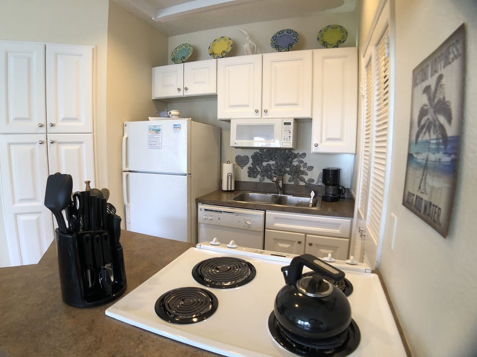 Just add water, put on the kettle/coffeemaker for 24/7 hospitality coffee & tea 