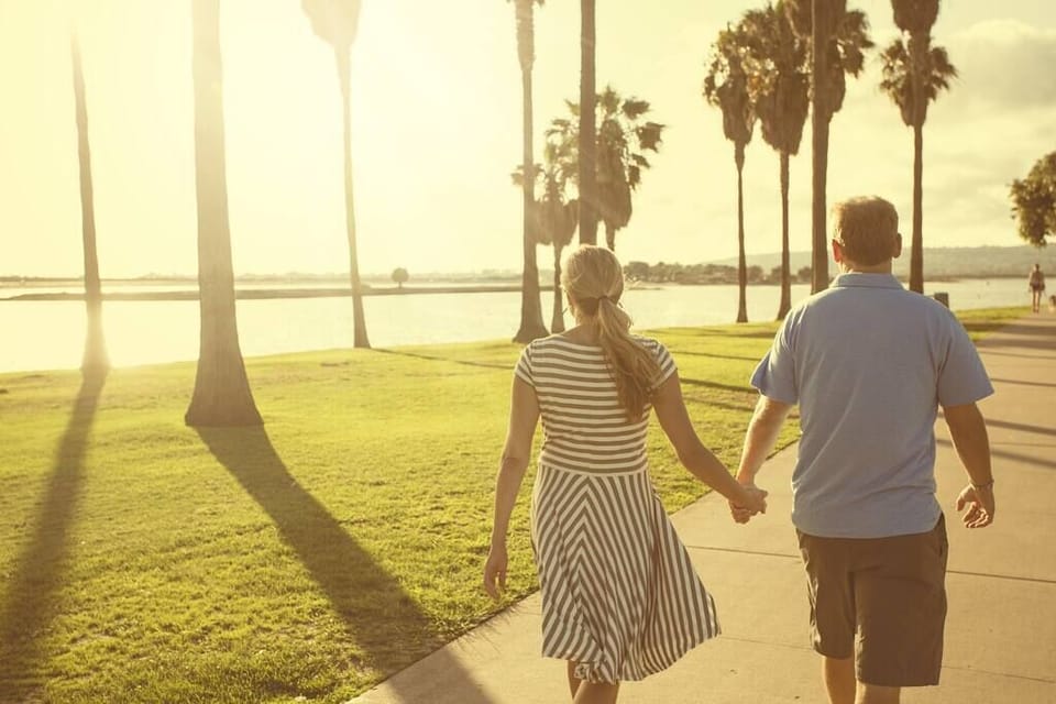Take a quiet stroll along the Mission Bay Boardwalk