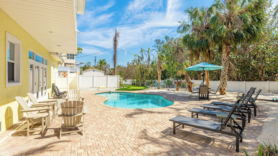 Private heated pool