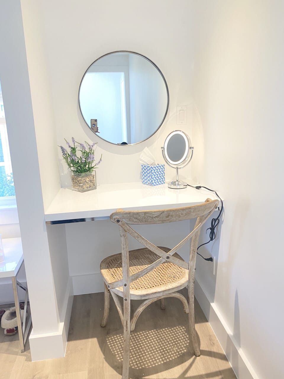 Vanity or desk area in the master bedroom suite