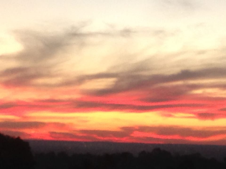 Beautiful sunset views from the home!