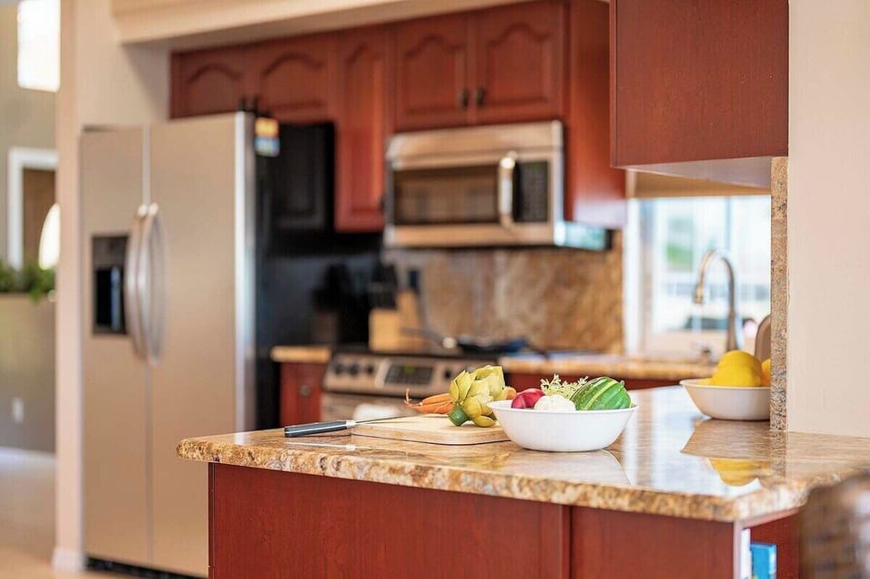 Large Kitchen with Stainless Appliances