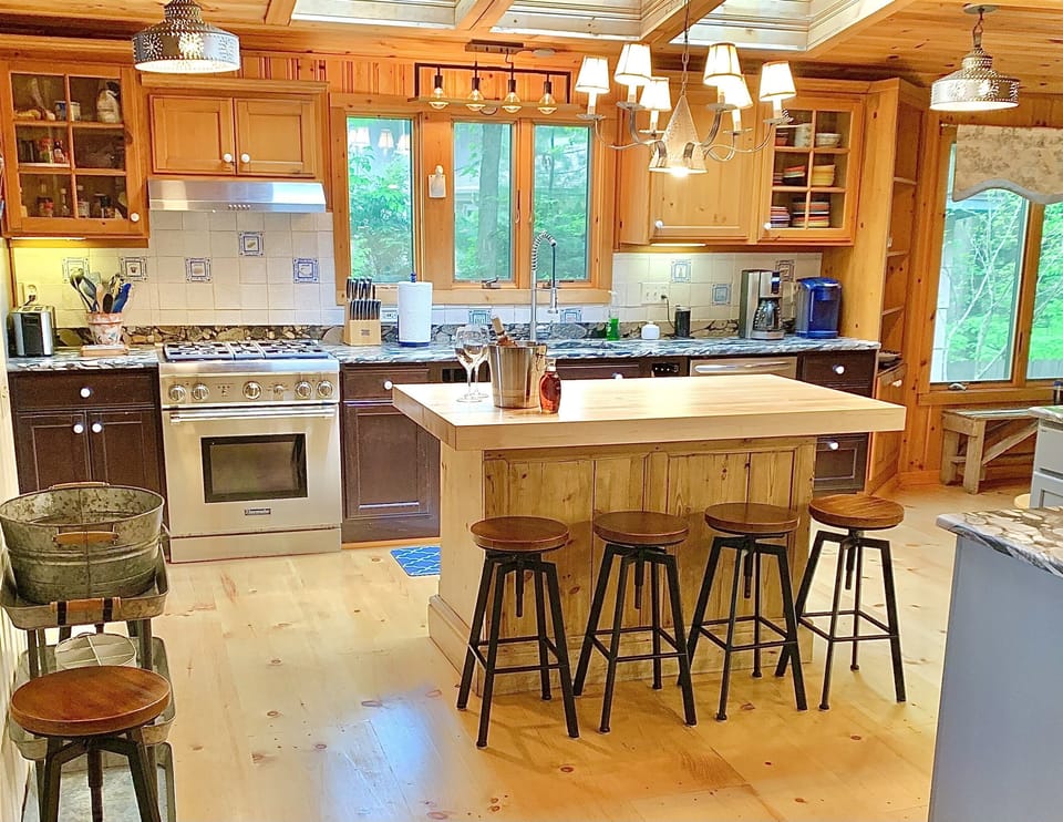Butcher block island