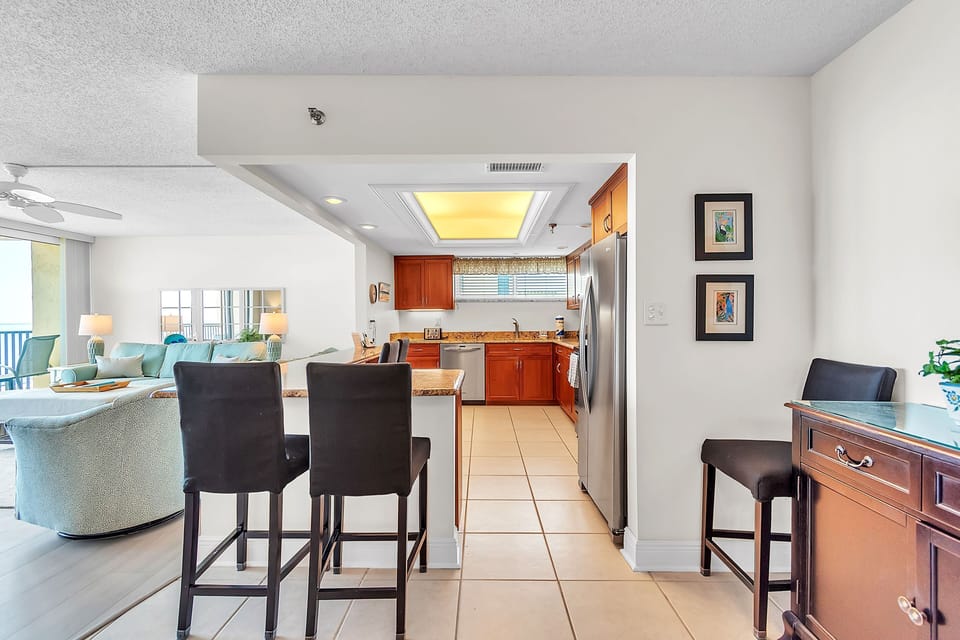 Kitchen with Extra Counter Seating