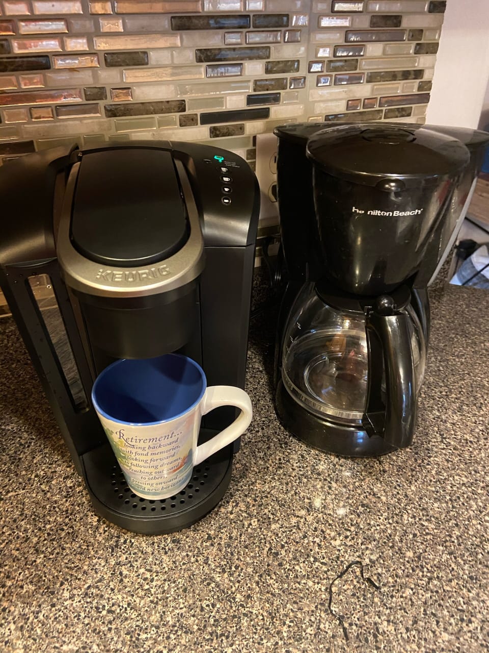  Morning coffee.