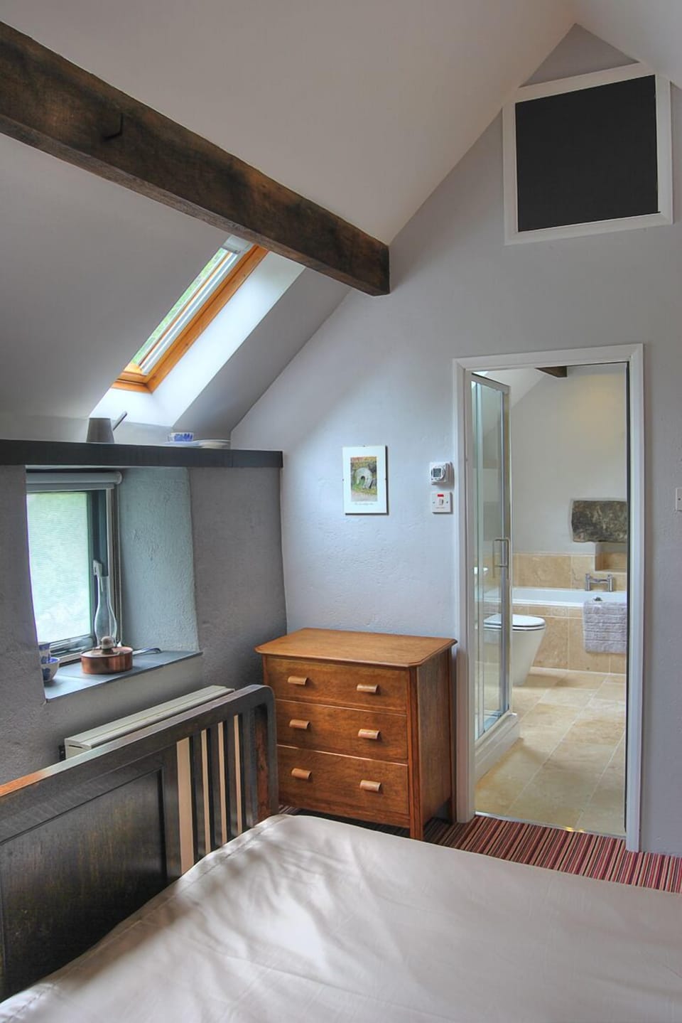 Bedroom through to bathroom