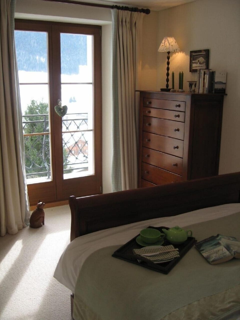 View accross the valley from the green bedroom