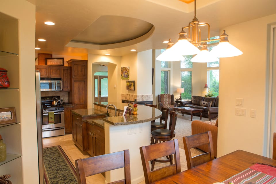 Beautiful kitchen and dining room