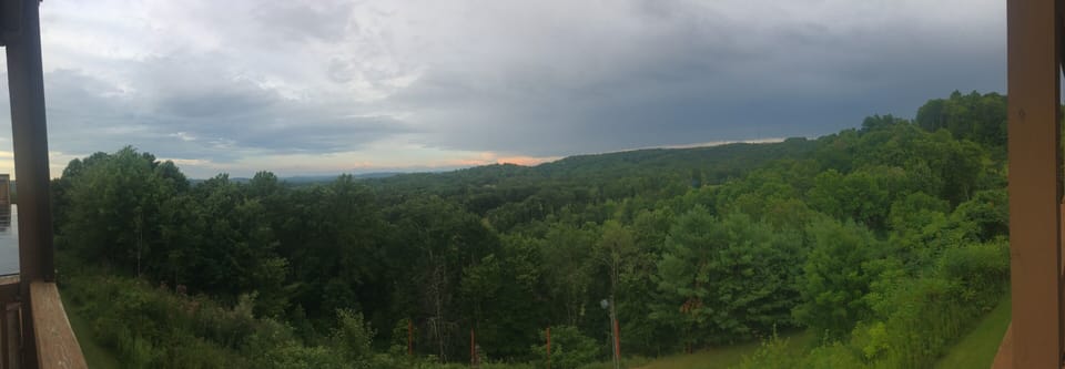 Summer view from private deck